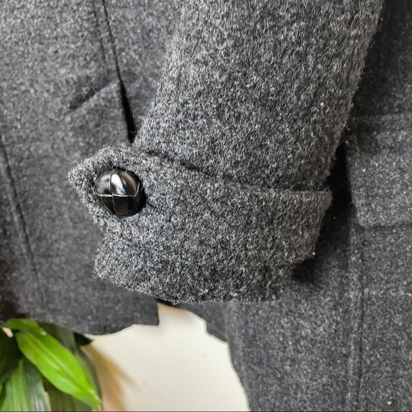 Isabel Marant Etoile Clifford Charcoal Wool/Alpaca BlendPea Coat 38 - Picture 11 of 16